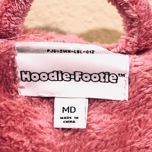 Hoodie-Footie - Pink "MOM" Size Medium - Picture 4 of 10